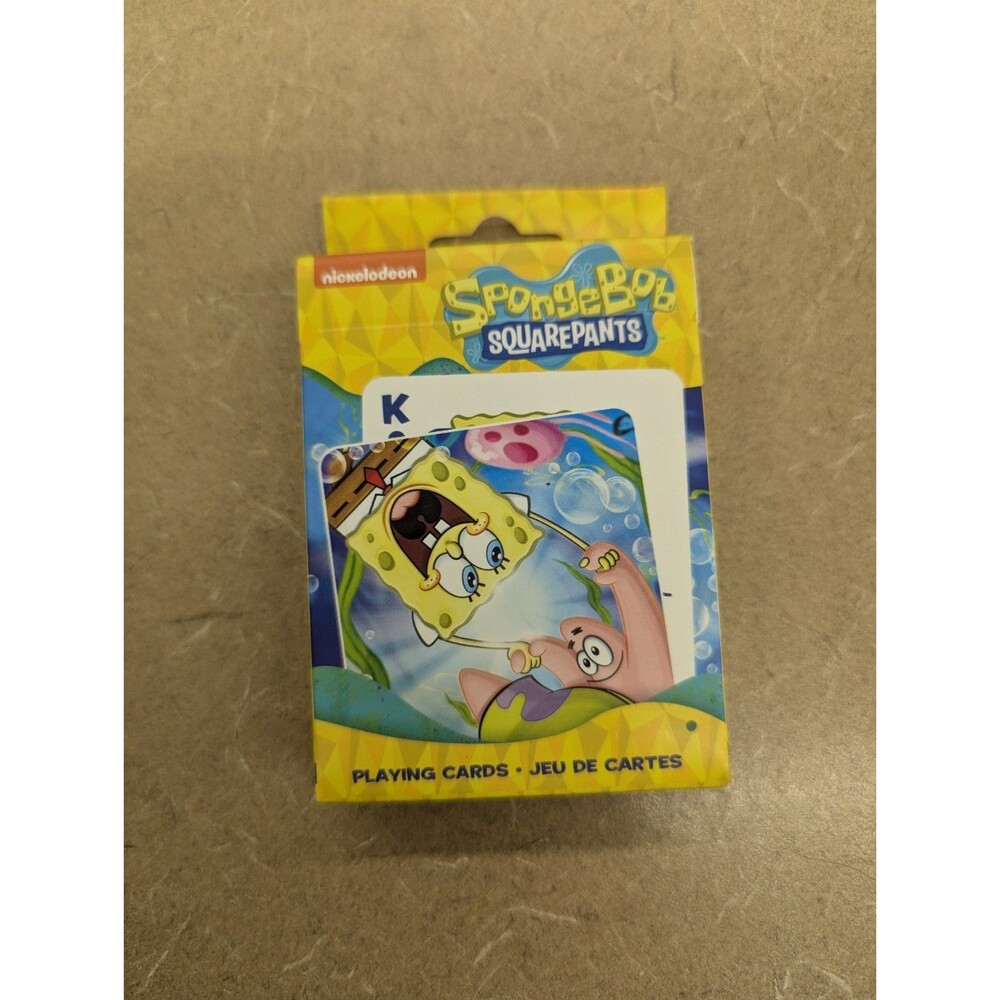 NWT Aquarius SpongeBob SquarePants Playing Cards Deck Nickelodeon Sealed
